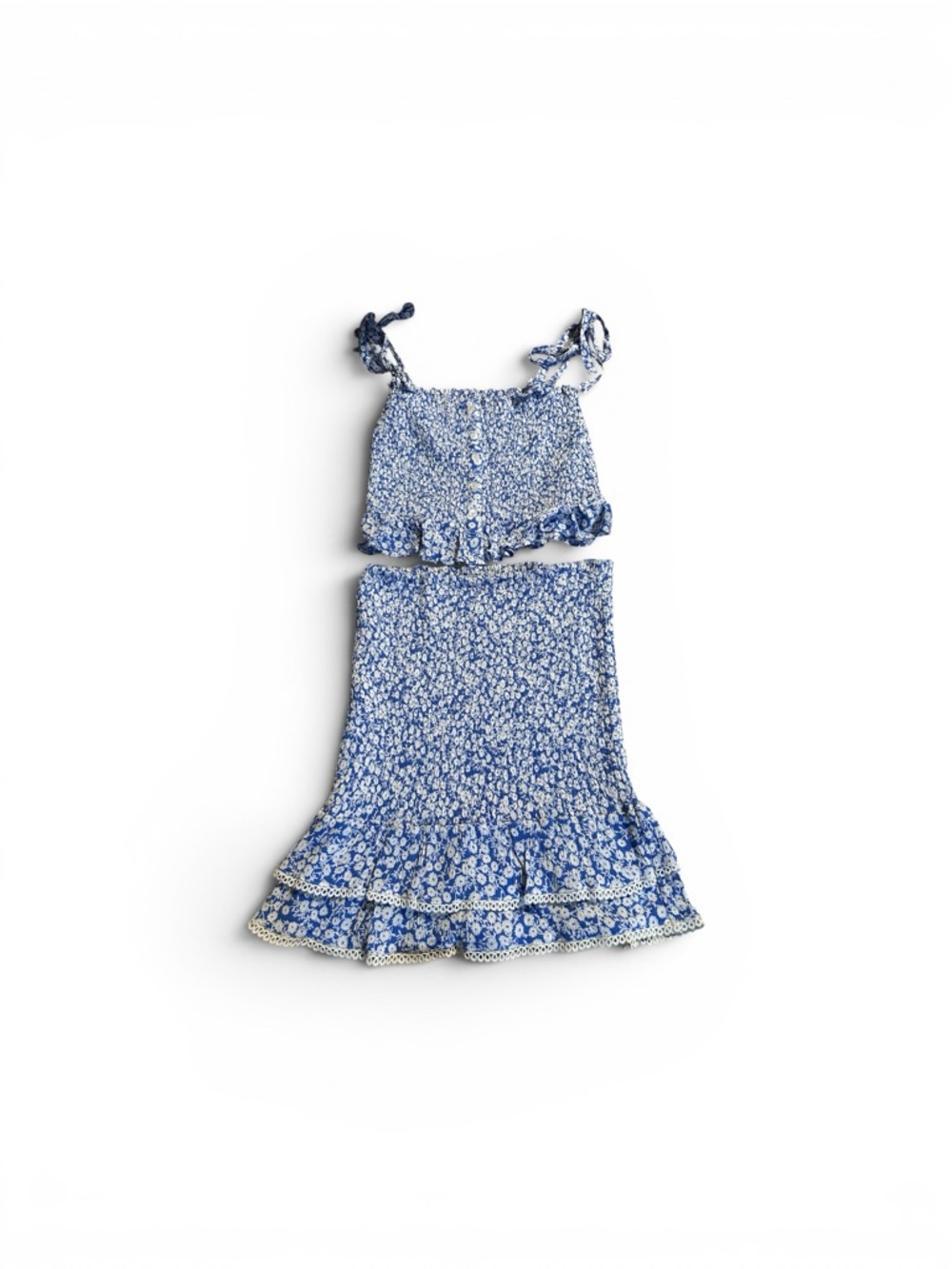 Lost and Wander Pick me skirt set blue white - Picture 2 of 4
